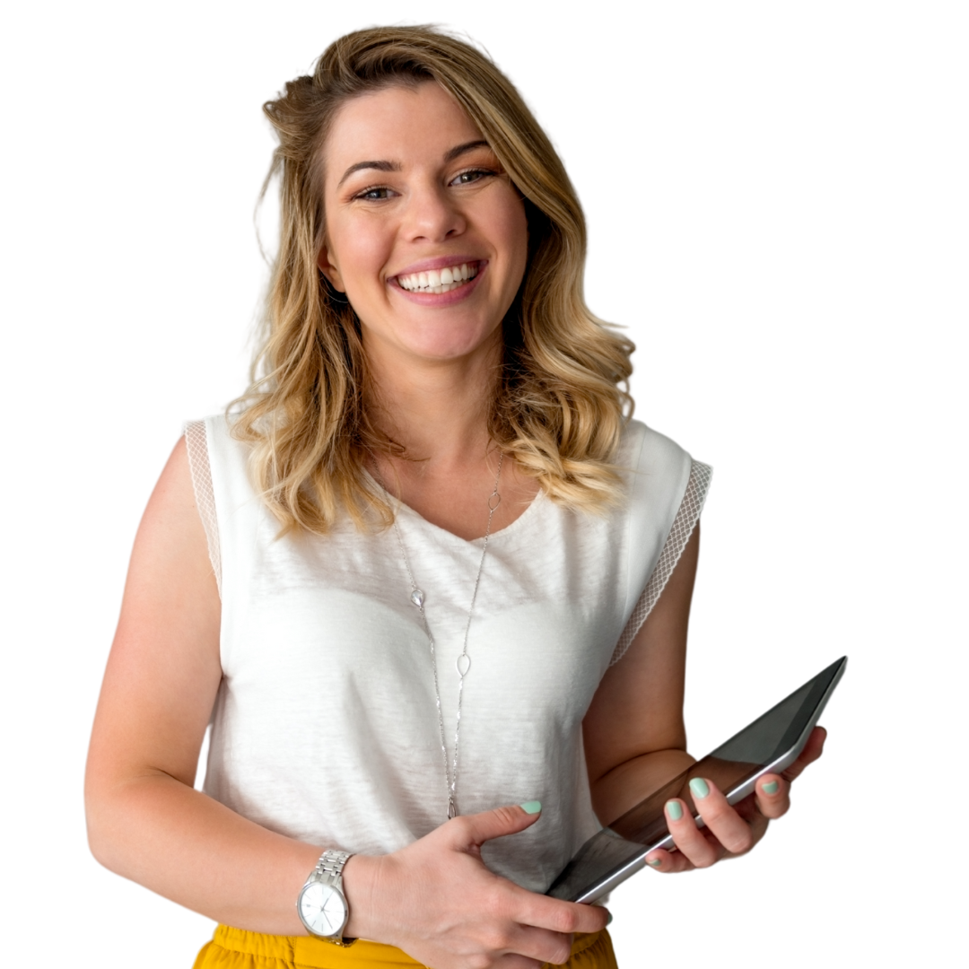 Ilustração mostrando uma equipa de TI diversificada a colaborar num projeto num escritório moderno.